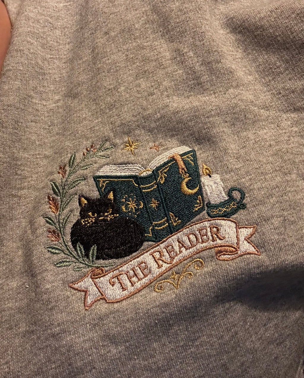 Embroidered “Binx” Crew