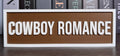 Cowboy Romance Bookshelf Sign
