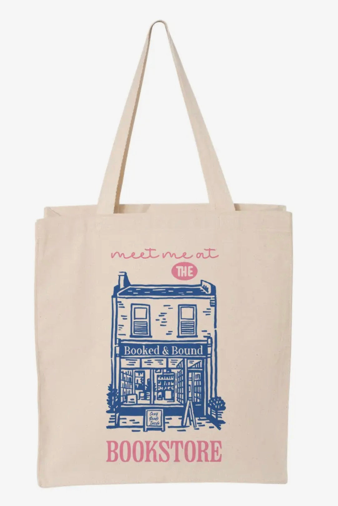 Meet Me at the Bookstore Canvas Tote