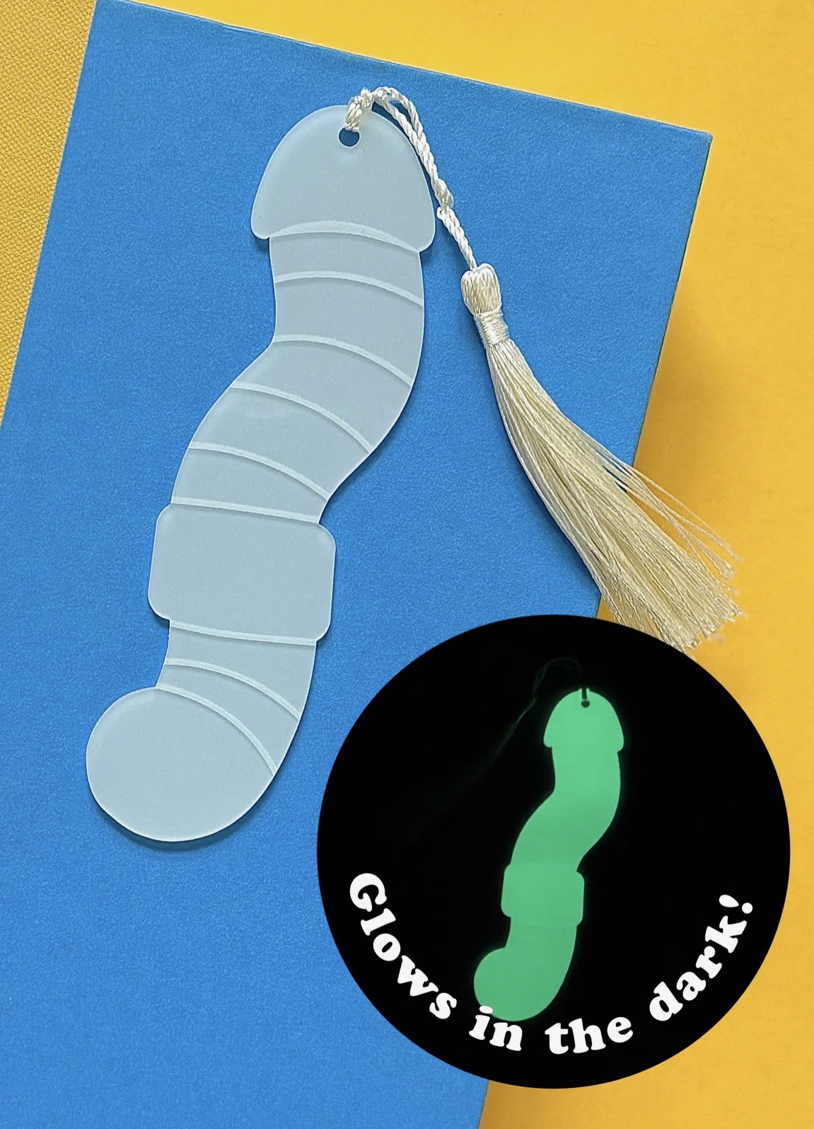 Glow Worm Cockmark Bookmark