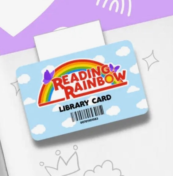 Reading Rainbow Library Card Magnetic Bookmark