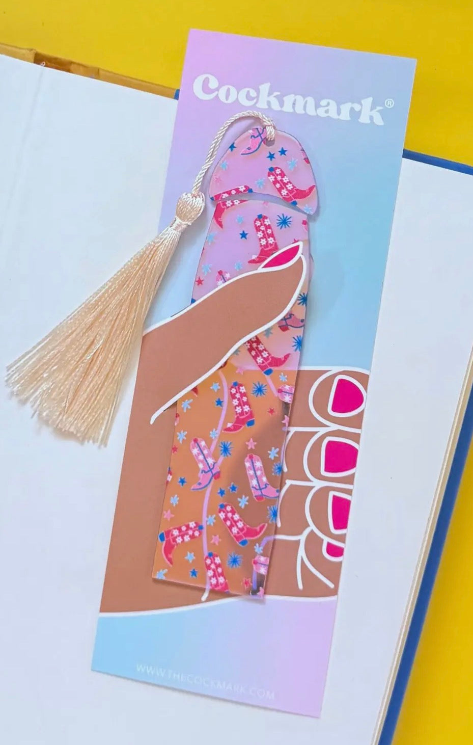 Cowgirl Boots Cockmark Bookmark
