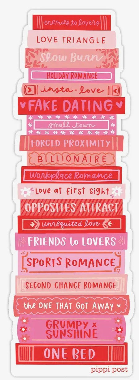 Romance Novel Book Stack