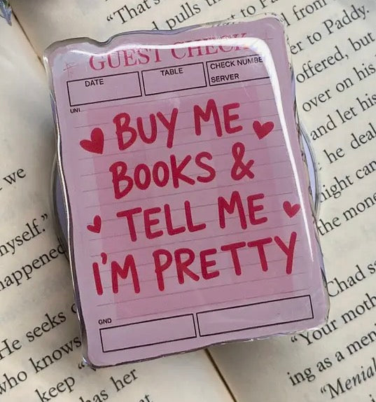 Buy Me Books Pink MagSafe Magnetic Phone/Kindle Tablet Grip