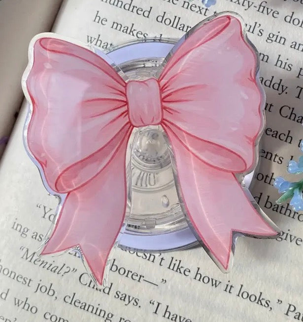 Pink Bow Coquette MagSafe Magnetic Phone/Kindle Tablet Grip