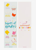 Types of Readers Bookmarks Set