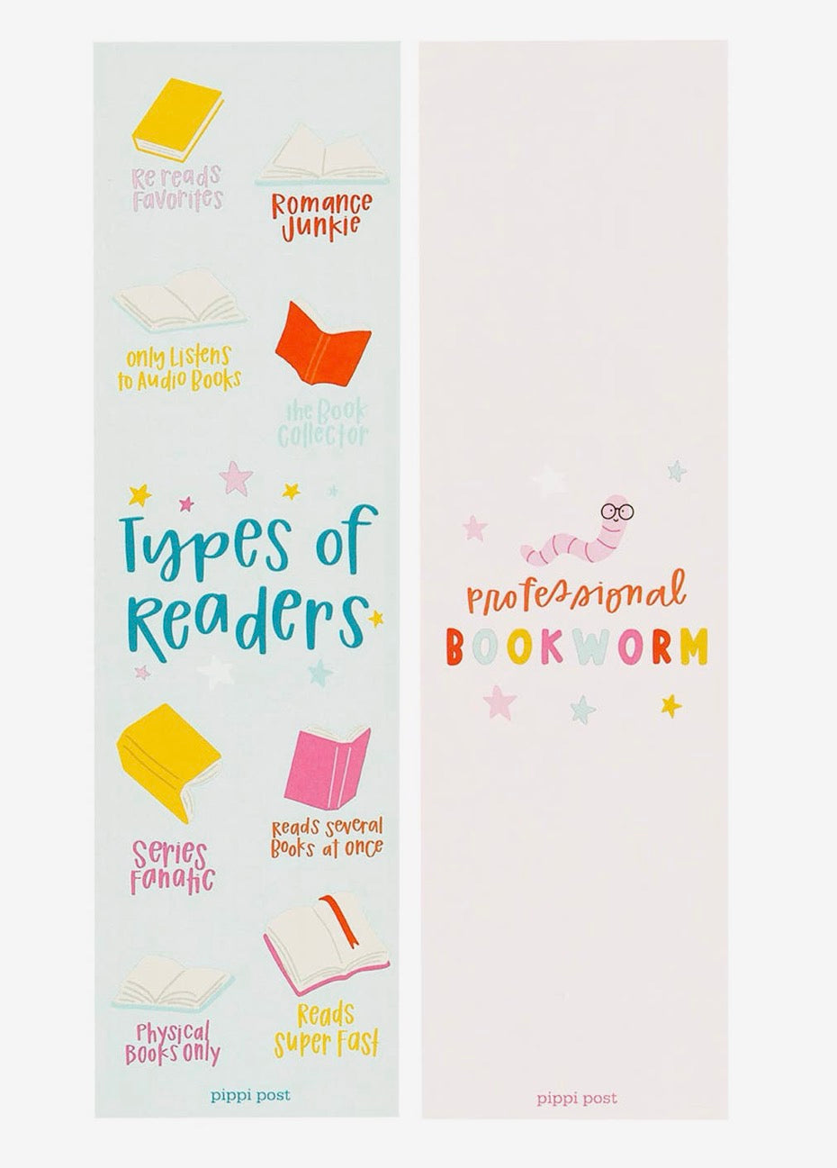 Types of Readers Bookmarks Set