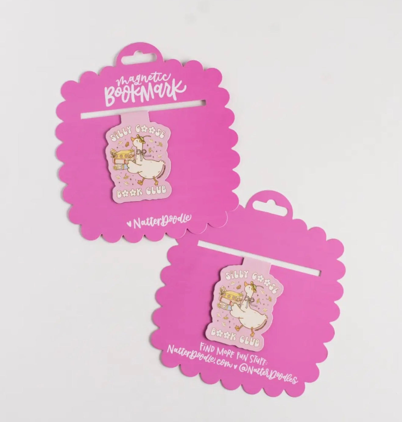 Natterdoodle Magnetic Bookmark - Silly Goose Book Club
