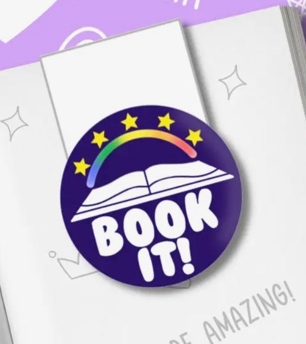 “Book it” Magnetic Bookmarks