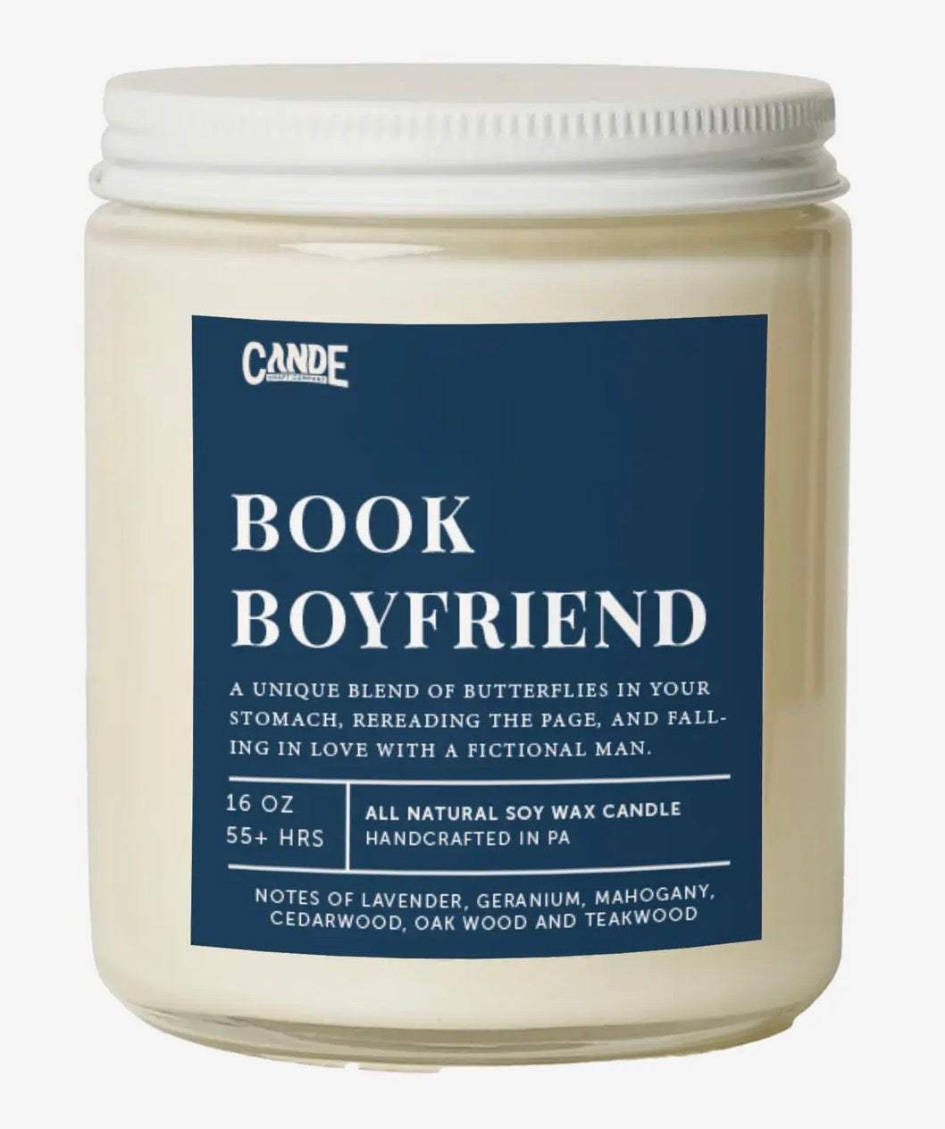 Book Boyfriend Candle