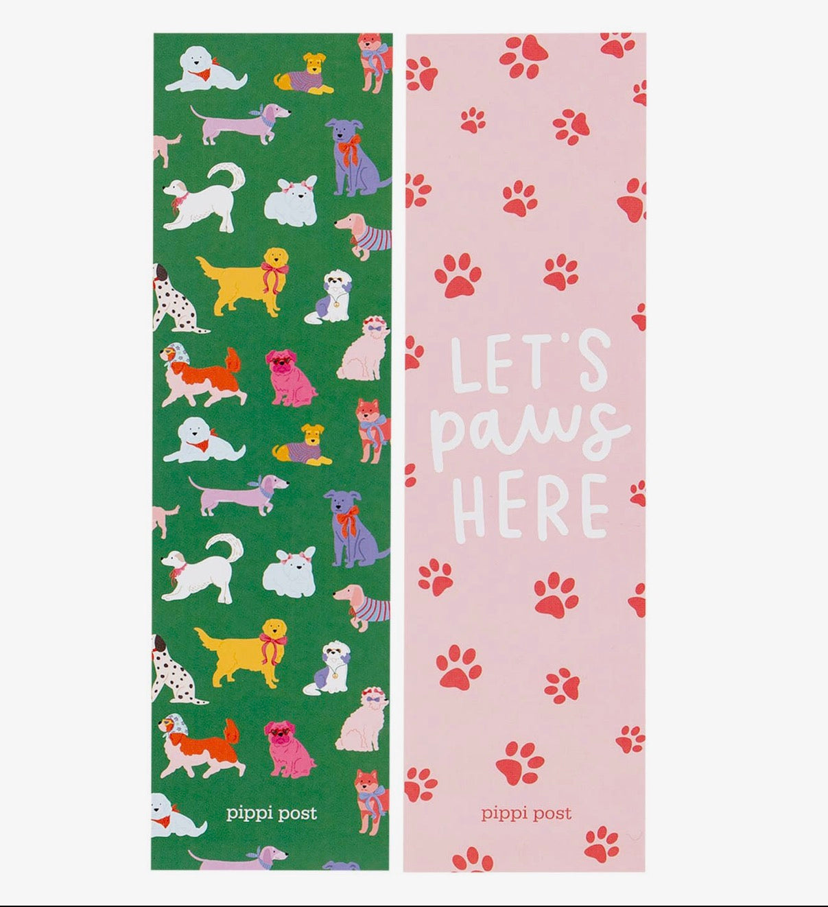 Let’s Paws Here Dogs Bookmark Set