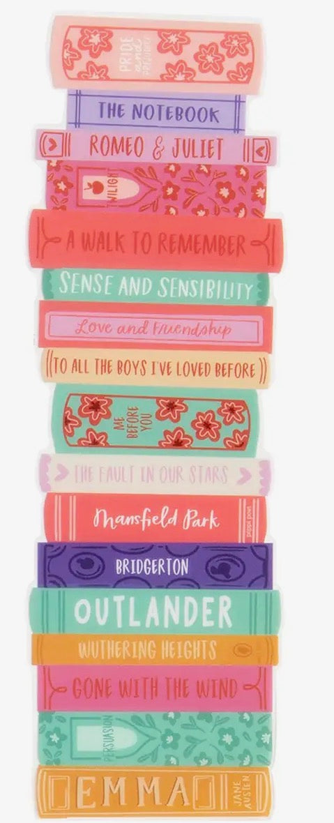 Romance Tropes Book Stack Bookmark