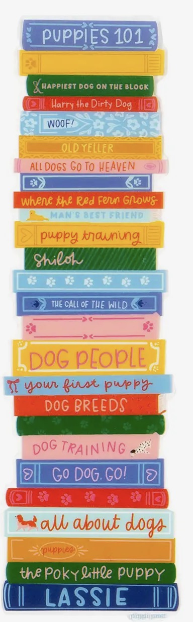 Dog Bookstack Bookmark