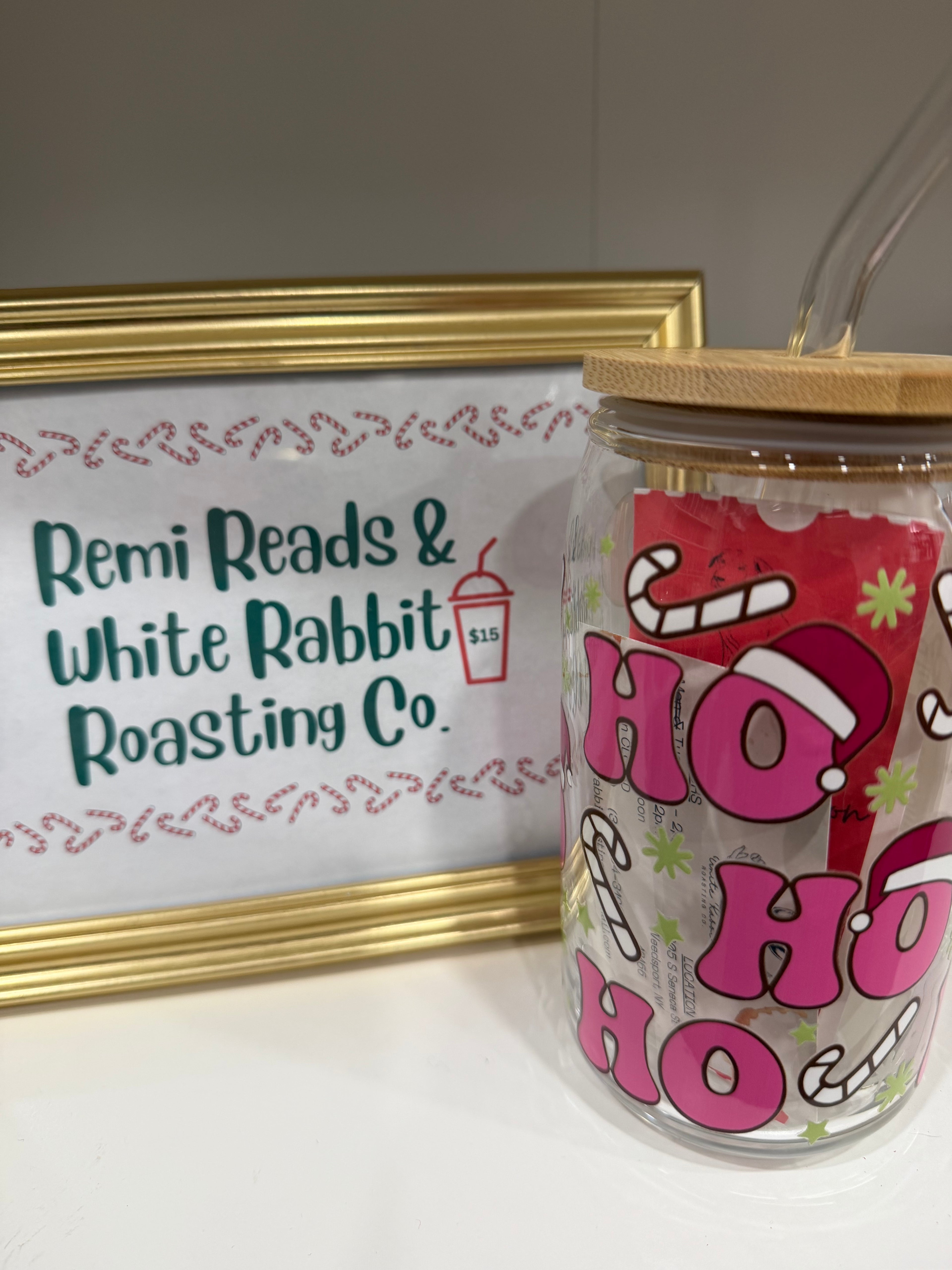 White rabbit/remi reads cups
